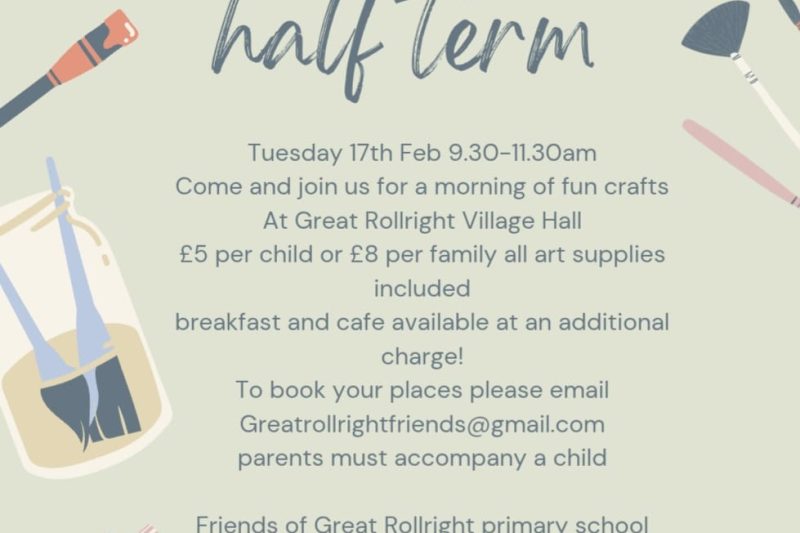 Half Term Craft Morning!