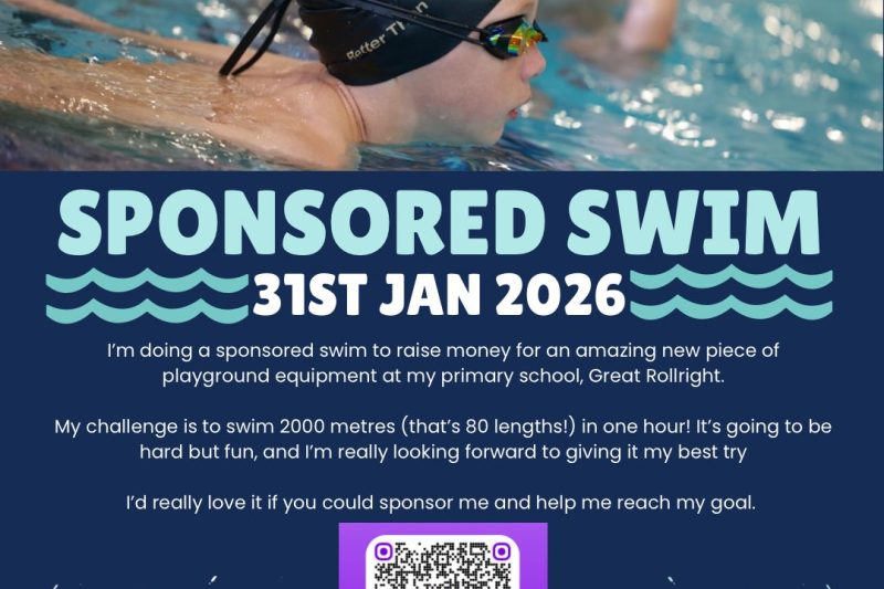 Rupert’s Sponsored Swim raises £1,335